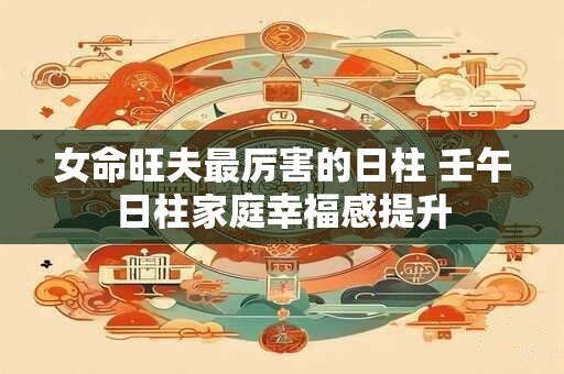 女命旺夫最厉害的日柱 壬午日柱家庭幸福感提升