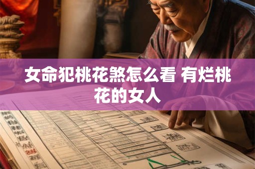女命犯桃花煞怎么看 有烂桃花的女人