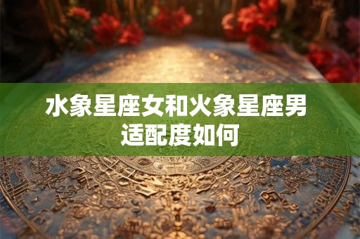 水象星座女和火象星座男 适配度如何