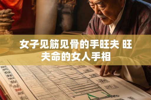 女子见筋见骨的手旺夫 旺夫命的女人手相
