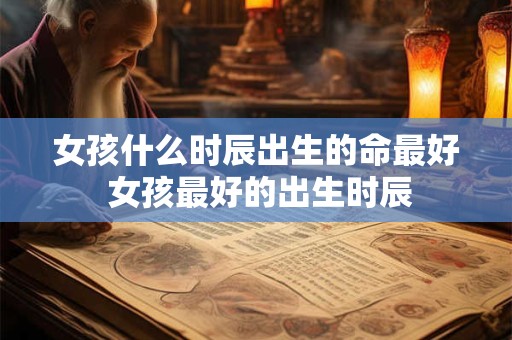 详细阅读:女孩什么时辰出生的命最好 女孩最好的出生时辰 女孩什么时辰出生的命最好 女孩最好的出生时辰