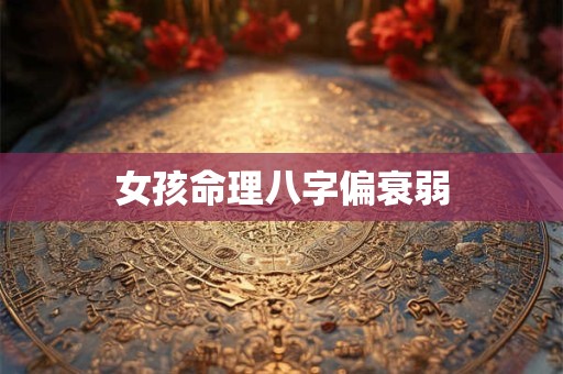 女孩命理八字偏衰弱