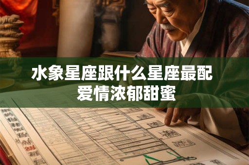 水象星座跟什么星座最配  爱情浓郁甜蜜