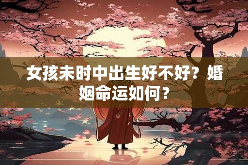 女孩未时中出生好不好？婚姻命运如何？