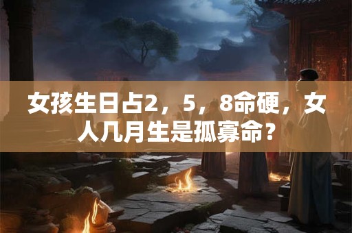 女孩生日占2，5，8命硬，女人几月生是孤寡命？