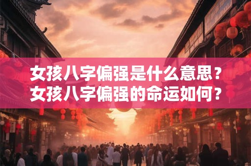 女孩八字偏强是什么意思？女孩八字偏强的命运如何？