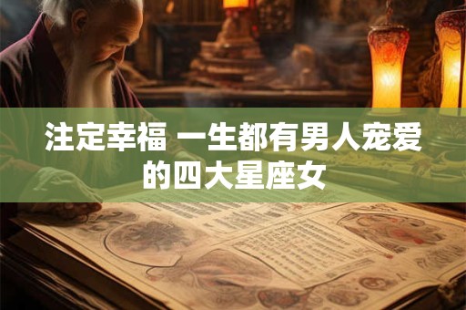 注定幸福 一生都有男人宠爱的四大星座女