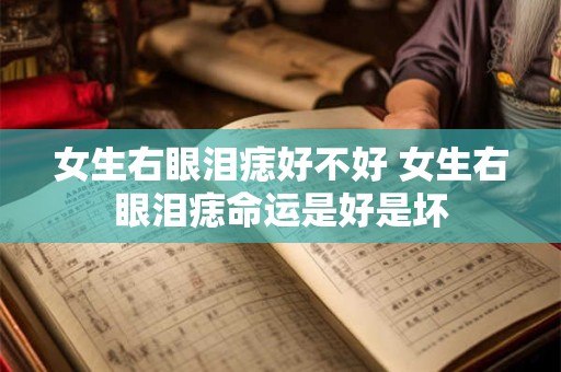 详细阅读:女生右眼泪痣好不好 女生右眼泪痣命运是好是坏 女生右眼泪痣好不好 女生右眼泪痣命运是好是坏