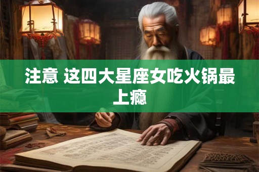 注意 这四大星座女吃火锅最上瘾