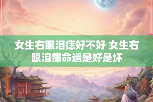 女生右眼泪痣好不好 女生右眼泪痣命运是好是坏