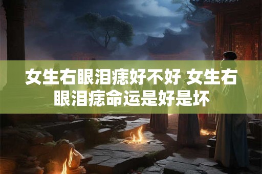 女生右眼泪痣好不好 女生右眼泪痣命运是好是坏