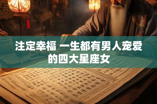 注定幸福 一生都有男人宠爱的四大星座女