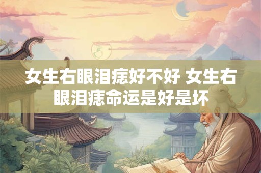女生右眼泪痣好不好 女生右眼泪痣命运是好是坏