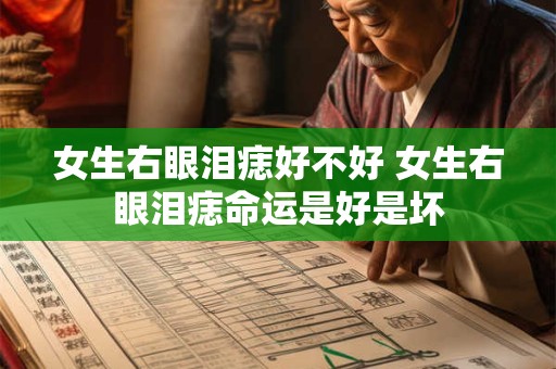 女生右眼泪痣好不好 女生右眼泪痣命运是好是坏