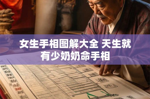 女生手相图解大全 天生就有少奶奶命手相