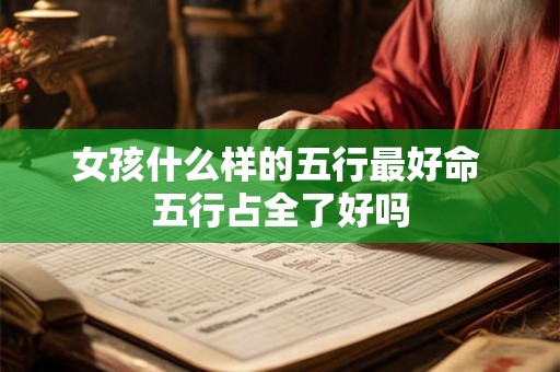 女孩什么样的五行最好命 五行占全了好吗