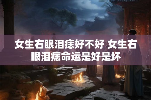 女生右眼泪痣好不好 女生右眼泪痣命运是好是坏