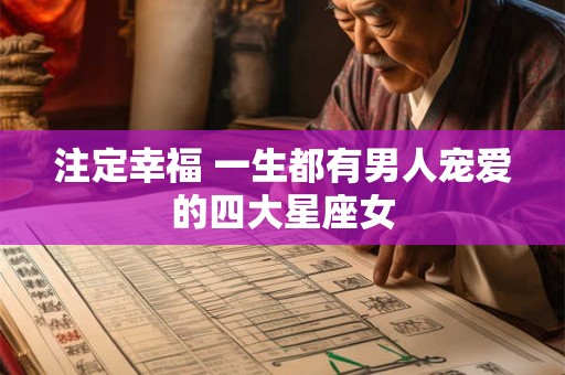 注定幸福 一生都有男人宠爱的四大星座女