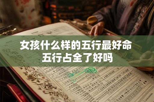 女孩什么样的五行最好命 五行占全了好吗