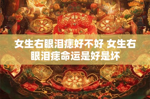 女生右眼泪痣好不好 女生右眼泪痣命运是好是坏
