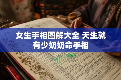女生手相图解大全 天生就有少奶奶命手相