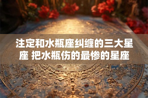 注定和水瓶座纠缠的三大星座 把水瓶伤的最惨的星座