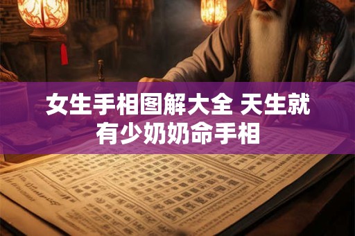 女生手相图解大全 天生就有少奶奶命手相