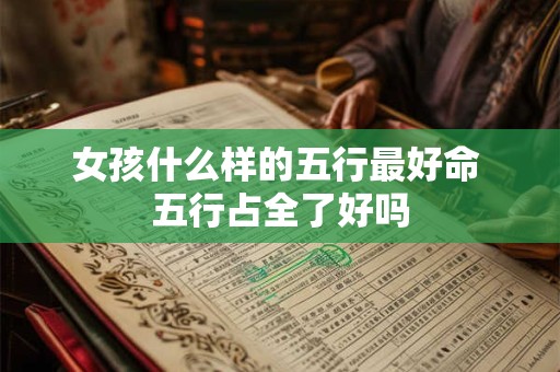 女孩什么样的五行最好命 五行占全了好吗