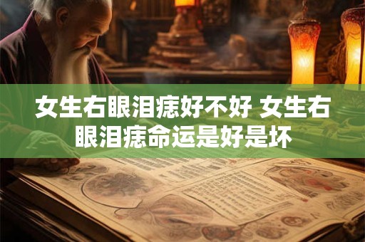 女生右眼泪痣好不好 女生右眼泪痣命运是好是坏