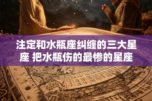注定和水瓶座纠缠的三大星座 把水瓶伤的最惨的星座