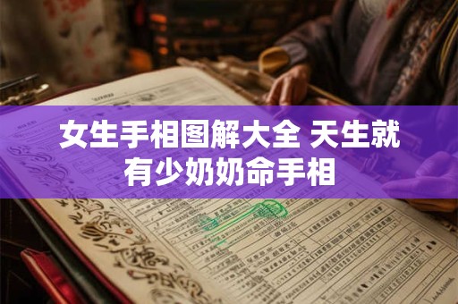 女生手相图解大全 天生就有少奶奶命手相