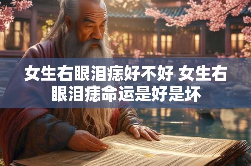 女生右眼泪痣好不好 女生右眼泪痣命运是好是坏