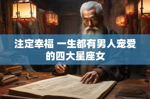 注定幸福 一生都有男人宠爱的四大星座女