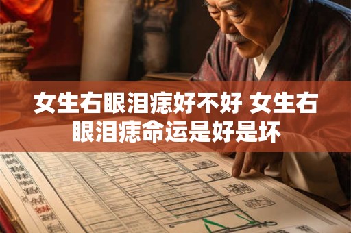 女生右眼泪痣好不好 女生右眼泪痣命运是好是坏