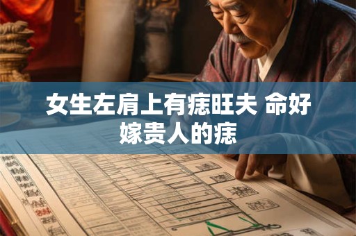 女生左肩上有痣旺夫 命好嫁贵人的痣