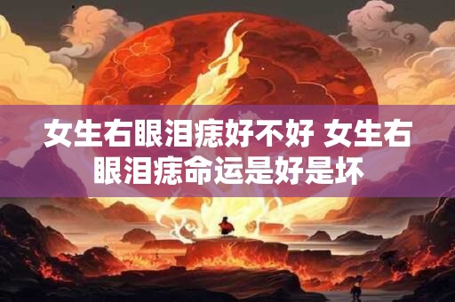 女生右眼泪痣好不好 女生右眼泪痣命运是好是坏 女生右眼泪痣好不好 女生右眼泪痣命运是好是坏