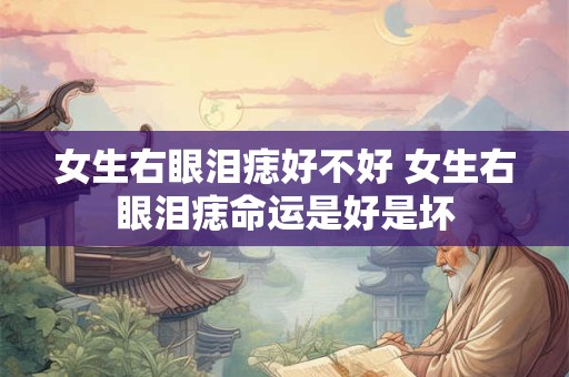 女生右眼泪痣好不好 女生右眼泪痣命运是好是坏
