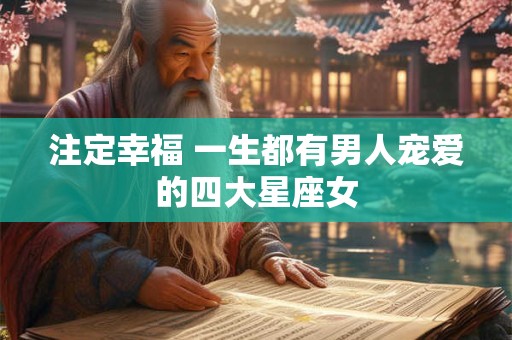 注定幸福 一生都有男人宠爱的四大星座女