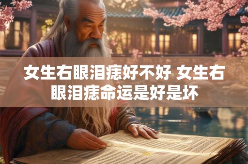 女生右眼泪痣好不好 女生右眼泪痣命运是好是坏