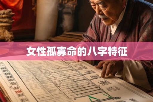 详细阅读:女性孤寡命的八字特征 女性孤寡命的八字特征