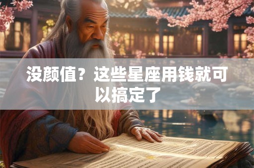 没颜值？这些星座用钱就可以搞定了