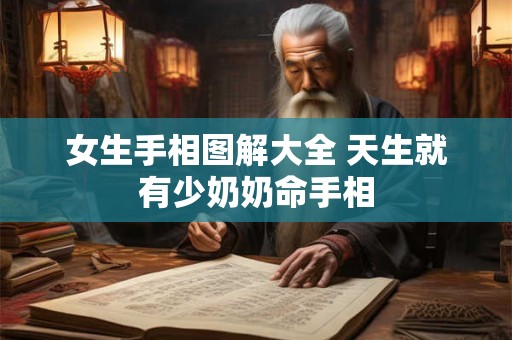 女生手相图解大全 天生就有少奶奶命手相