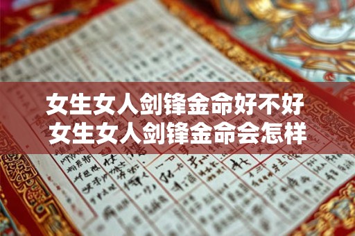 女生女人剑锋金命好不好 女生女人剑锋金命会怎样