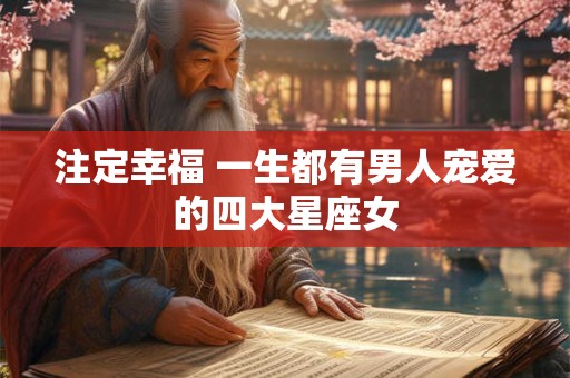 注定幸福 一生都有男人宠爱的四大星座女