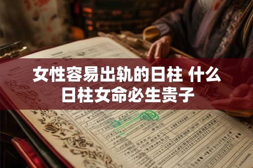 女性容易出轨的日柱 什么日柱女命必生贵子