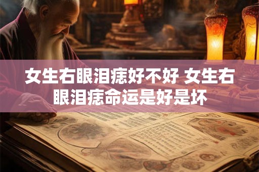 女生右眼泪痣好不好 女生右眼泪痣命运是好是坏