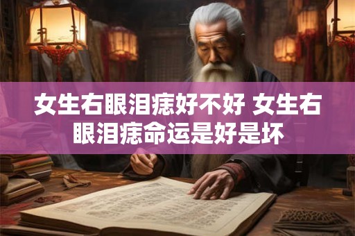 女生右眼泪痣好不好 女生右眼泪痣命运是好是坏