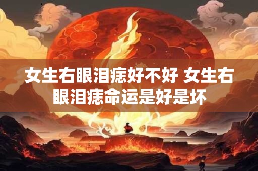 女生右眼泪痣好不好 女生右眼泪痣命运是好是坏