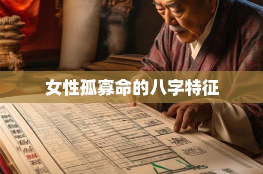 女性孤寡命的八字特征