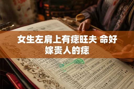 女生左肩上有痣旺夫 命好嫁贵人的痣